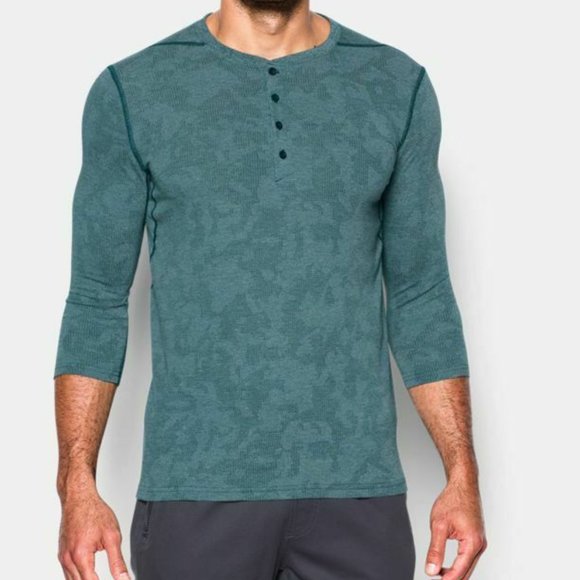 under armour long sleeve waffle henley